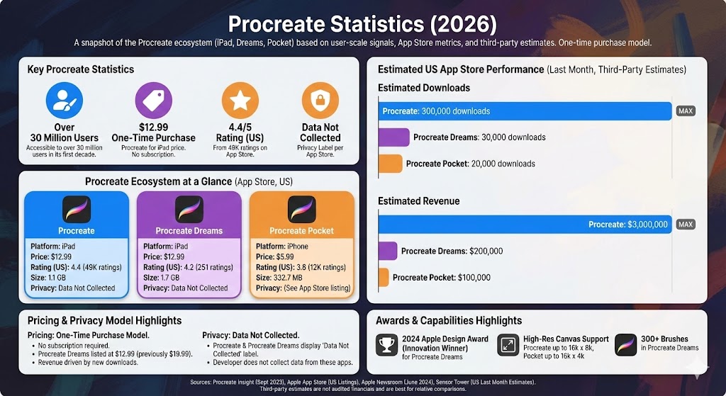procreate statistics